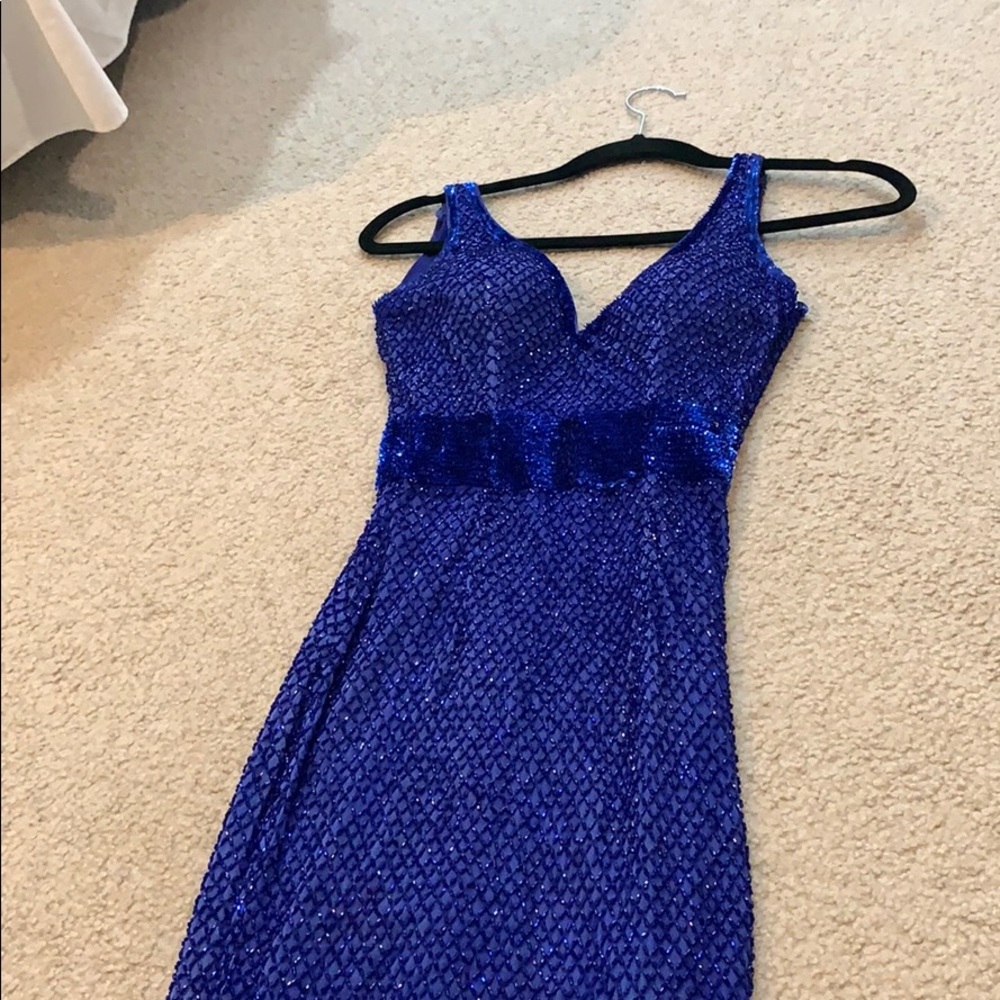 Navy Prom Dress, FORMAL